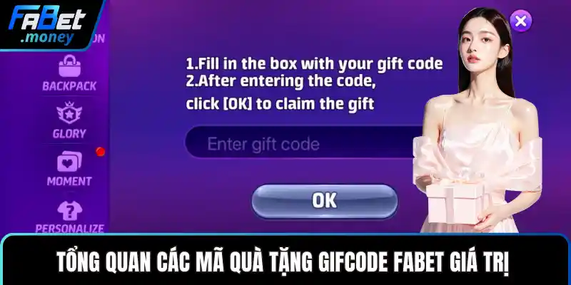 Tổng quan các mã quà tặng Gifcode Fabet giá trị
